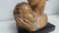 Mother and Child Terracotta Bust | Antique & Vintage | Moonee Ponds Antiques | Australia Wide Delivery