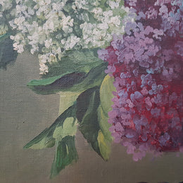 Beautiful Antique Dutch Framed Floral Oil Painting