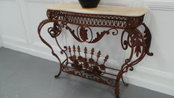 Stunning French Style Wrought Iron Console | Antique & Vintage | Moonee Ponds Antiques | Australia Wide Delivery
