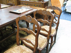 Set of 6 Solid French Oak Chairs-1 | Antique & Vintage | Moonee Ponds Antiques | Australia Wide Delivery