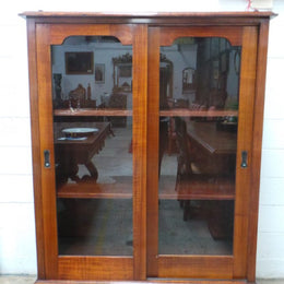 Arts And Crafts Black Wood Cabinet