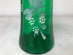 Beautiful Pair of hand painted glass Vases | Antique & Vintage | Moonee Ponds Antiques | Australia Wide Delivery