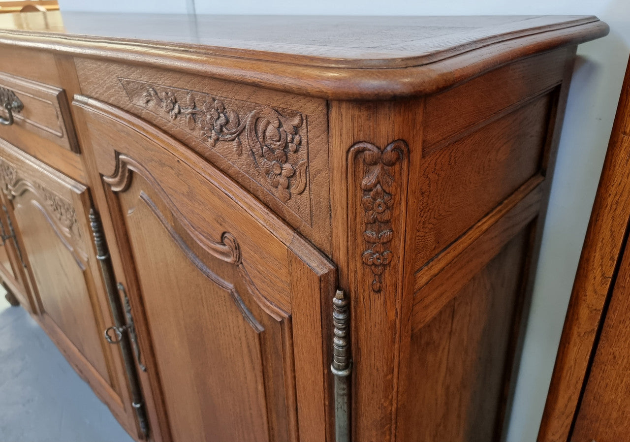 Beautiful French Oak Carved Sideboard | Antique & Vintage | Moonee Ponds Antiques | Australia Wide Delivery