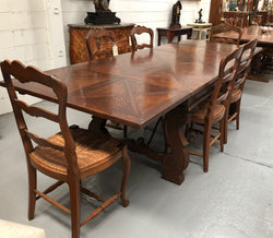 French Dark Oak Spanish Style Dining Table | Antique & Vintage | Moonee Ponds Antiques | Australia Wide Delivery