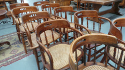 Set Of 10 English Oak Captain’s Chairs | Antique & Vintage | Moonee Ponds Antiques | Australia Wide Delivery