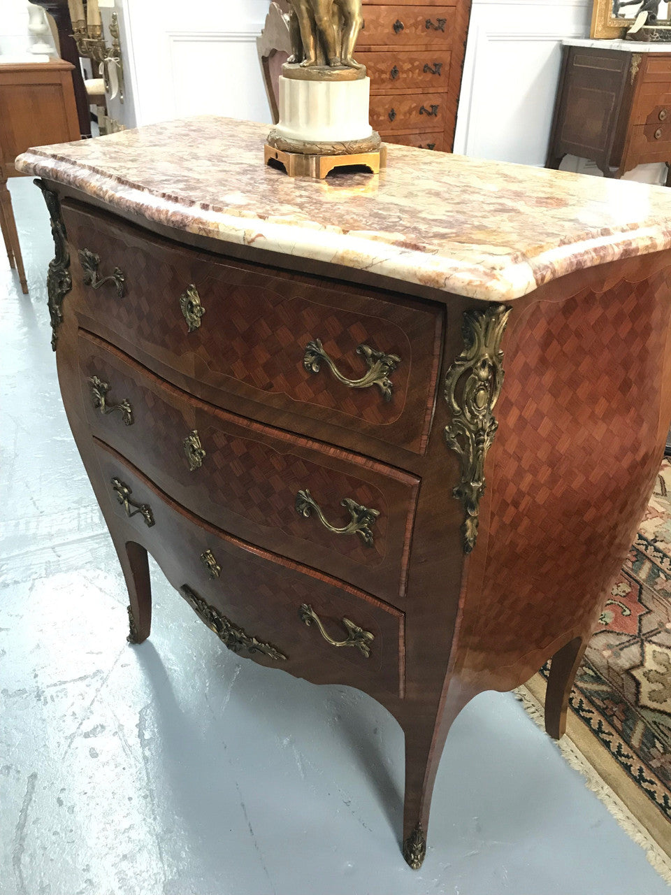 Elegant French Louis XV Style Commode | Antique & Vintage | Moonee Ponds Antiques | Australia Wide Delivery