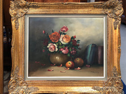 Stunning Floral oil on canvas | Antique & Vintage | Moonee Ponds Antiques | Australia Wide Delivery