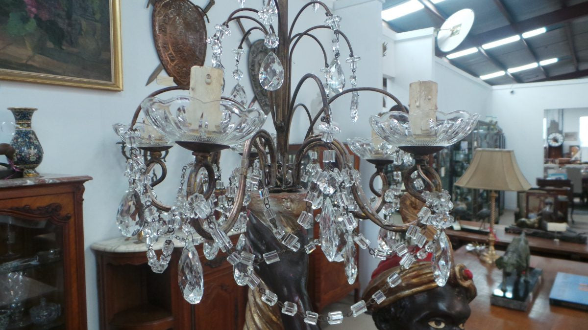 Fabulous Blackamoor Floor Lamp | Antique & Vintage | Moonee Ponds Antiques | Australia Wide Delivery
