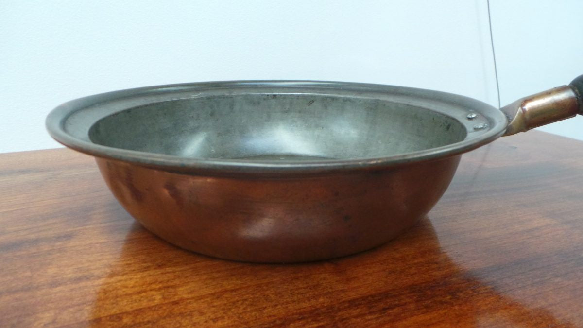 Antique Copper Frying Pan