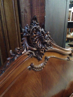 French Walnut Double Bed | Antique & Vintage | Moonee Ponds Antiques | Australia Wide Delivery