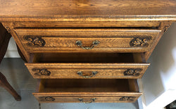 Vintage French Oak Three Drawer Chest | Antique & Vintage | Moonee Ponds Antiques | Australia Wide Delivery
