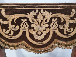 Beautifully Carved Egyptian Revival Armchair With Hand Sewn Embroidered Cover | Antique & Vintage | Moonee Ponds Antiques | Australia Wide Delivery