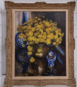 Beautifully Framed Floral painting | Antique & Vintage | Moonee Ponds Antiques | Australia Wide Delivery