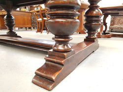 Large Rustic French Oak Parquetry Top Extending Table | Antique & Vintage | Moonee Ponds Antiques | Australia Wide Delivery