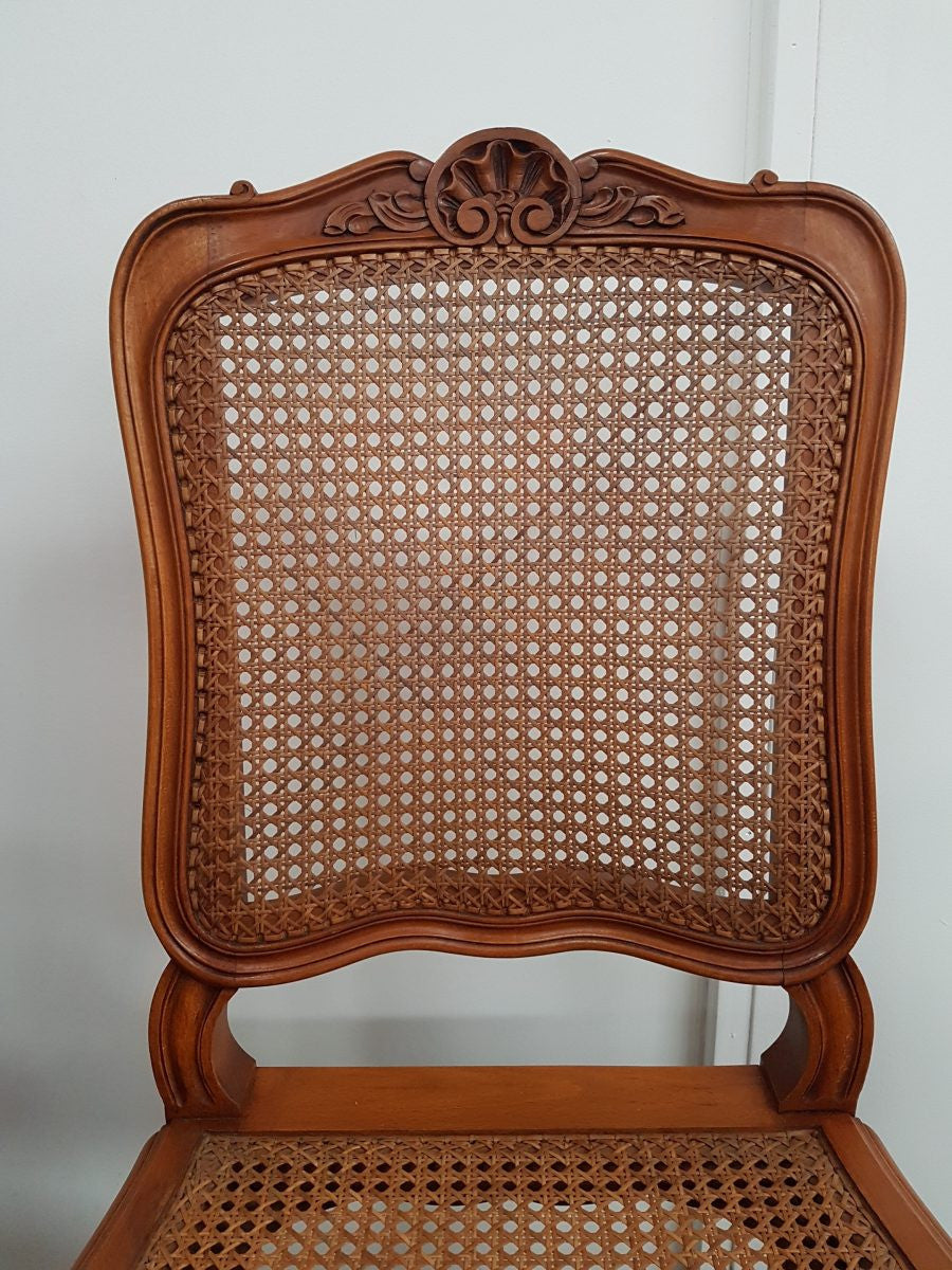 Set of Six French Cherry wood Dining Chairs | Antique & Vintage | Moonee Ponds Antiques | Australia Wide Delivery
