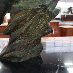 French Art Deco P. Berjean "chasse a la Lionne" Bronze | Antique & Vintage | Moonee Ponds Antiques | Australia Wide Delivery