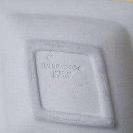 Wedgwood blue and white diamond shaped pin dish. It is in good original condition with no chips or cracks and it has been sourced locally. Please view photos as they help form part of the description.