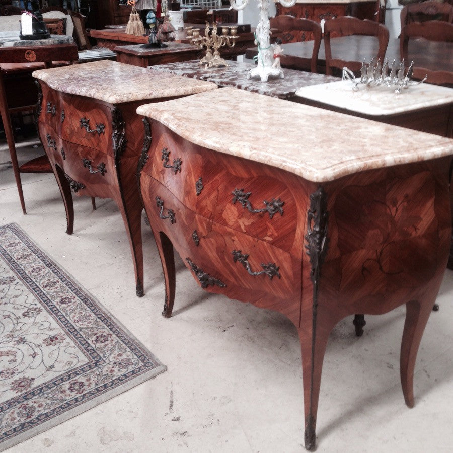 Matched Pair French Commodes | Antique & Vintage | Moonee Ponds Antiques | Australia Wide Delivery