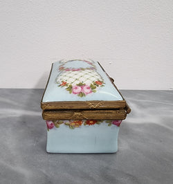 Beautiful Rare Antique German Porcelain Limoges Style Stamp Box | Antique & Vintage | Moonee Ponds Antiques | Australia Wide Delivery