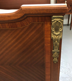 French Louis XVI Style Walnut Queen Size Bed | Antique & Vintage | Moonee Ponds Antiques | Australia Wide Delivery