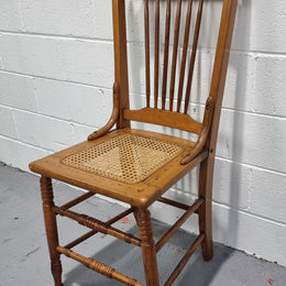 Australian Emu chair with cane inset seat. In good original condition.