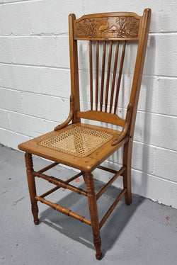 Australian Emu Chair with Cane Inset Seat | Antique & Vintage | Moonee Ponds Antiques | Australia Wide Delivery