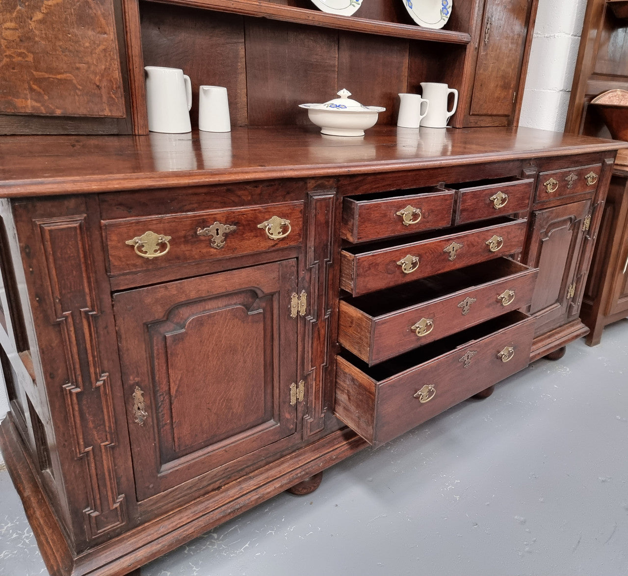 18th Century English Oak Farmhouse Dresser | Antique & Vintage | Moonee Ponds Antiques | Australia Wide Delivery