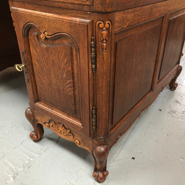 French Oak Louis XV Style Partners Desk