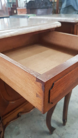 Pair of Louis XV Style Walnut Bedside Cabinets | Antique & Vintage | Moonee Ponds Antiques | Australia Wide Delivery