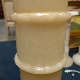 Large Vintage Italian Alabaster Pedestal