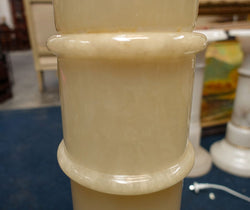 Large Vintage Italian Alabaster Pedestal | Antique & Vintage | Moonee Ponds Antiques | Australia Wide Delivery