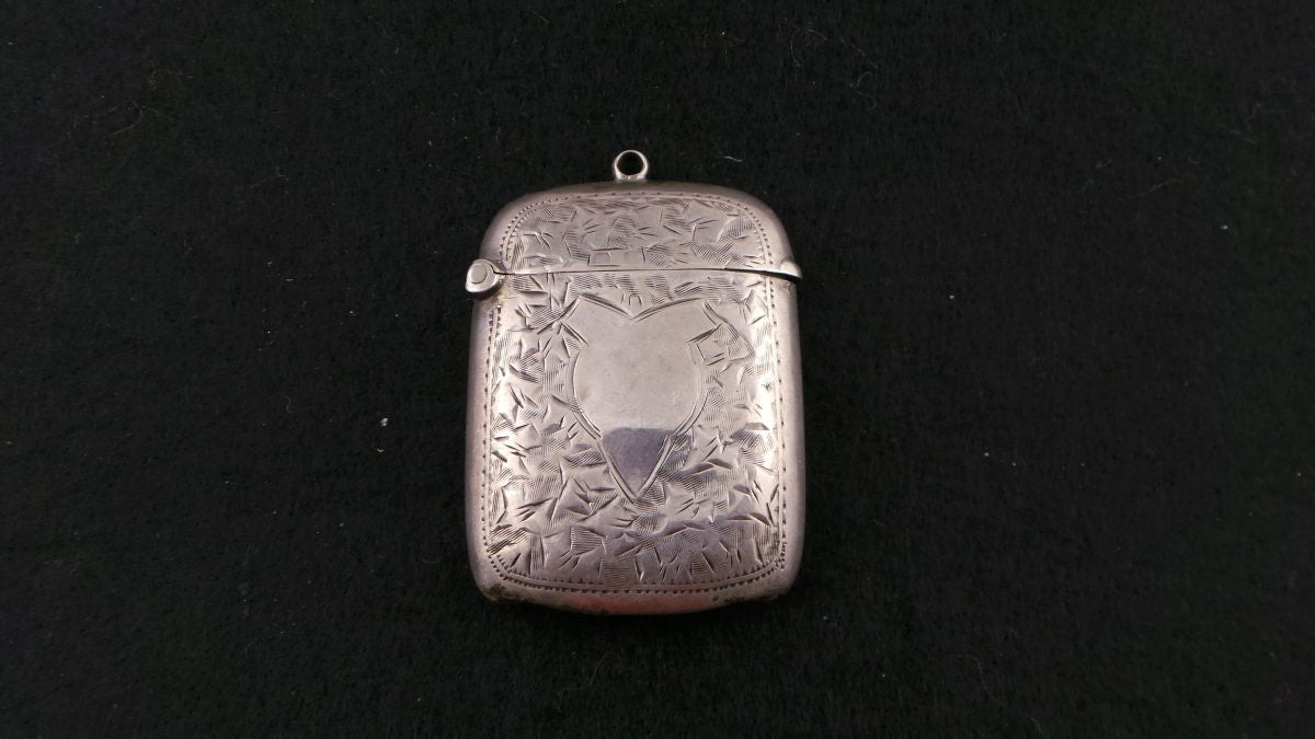 Sterling Silver Vesta Case | Antique & Vintage | Moonee Ponds Antiques | Australia Wide Delivery