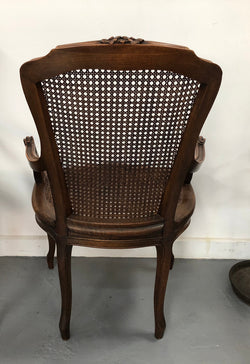 Beautiful Pair Of French Walnut Cane Chairs | Antique & Vintage | Moonee Ponds Antiques | Australia Wide Delivery