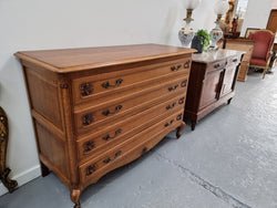 Fabulous French Light Oak Chest of Four Drawers | Antique & Vintage | Moonee Ponds Antiques | Australia Wide Delivery