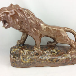 Hand Made Glazed Stoneware Lion
