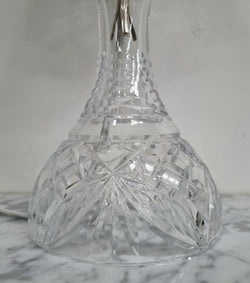 Beautiful Cut Crystal Decorative Table Lamp | Antique & Vintage | Moonee Ponds Antiques | Australia Wide Delivery