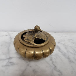 Antique Chinese Brass 3 Legged Incense Burner