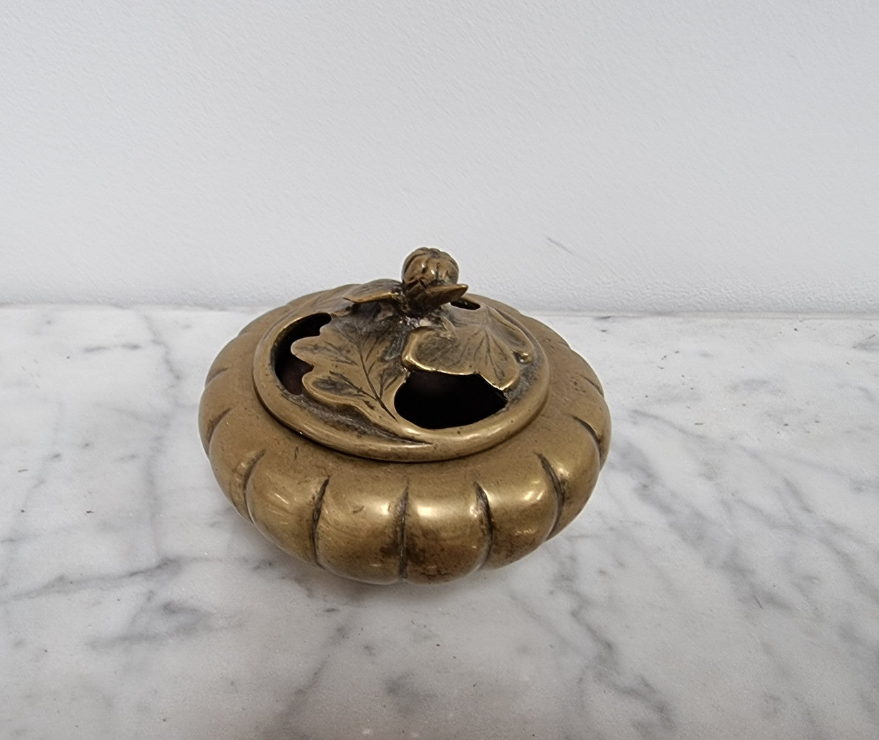 Antique Chinese Brass 3 Legged Incense Burner