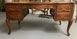 Lovely French oak Louis XVth style desk | Antique & Vintage | Moonee Ponds Antiques | Australia Wide Delivery