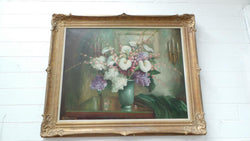 French Floral Still Life Oil Painting | Antique & Vintage | Moonee Ponds Antiques | Australia Wide Delivery