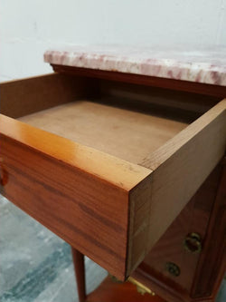 Pair of French Louis XVI Style Mahogany Bedsides Cabinets | Antique & Vintage | Moonee Ponds Antiques | Australia Wide Delivery