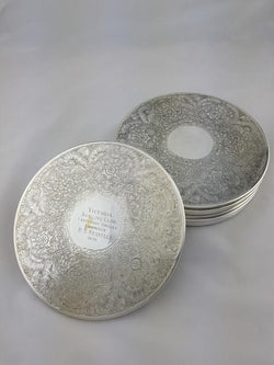 Set of Eight Hecworth Plate Coasters | Antique & Vintage | Moonee Ponds Antiques | Australia Wide Delivery