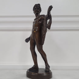 Fine qaulity Victorian bronze Apollo sculpture with rich dark brown patination. In great original condition.