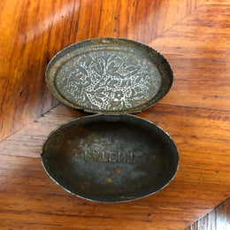 Antique Vesta Trinket Tin Box