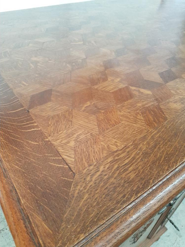 French Oak Partners Desk | Antique & Vintage | Moonee Ponds Antiques | Australia Wide Delivery