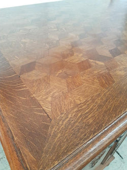 French Oak Partners Desk | Antique & Vintage | Moonee Ponds Antiques | Australia Wide Delivery