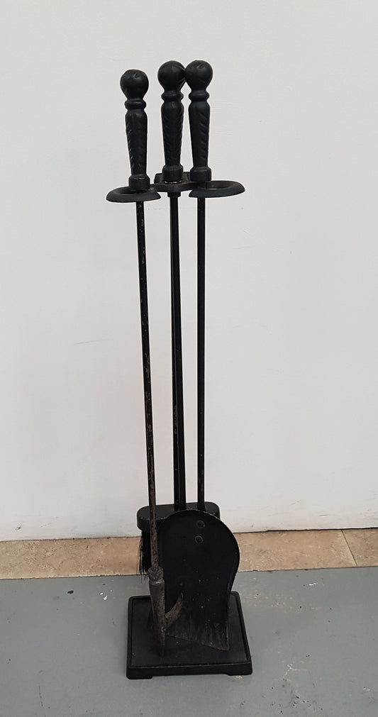 Vintage Cast Iron Fire Tools