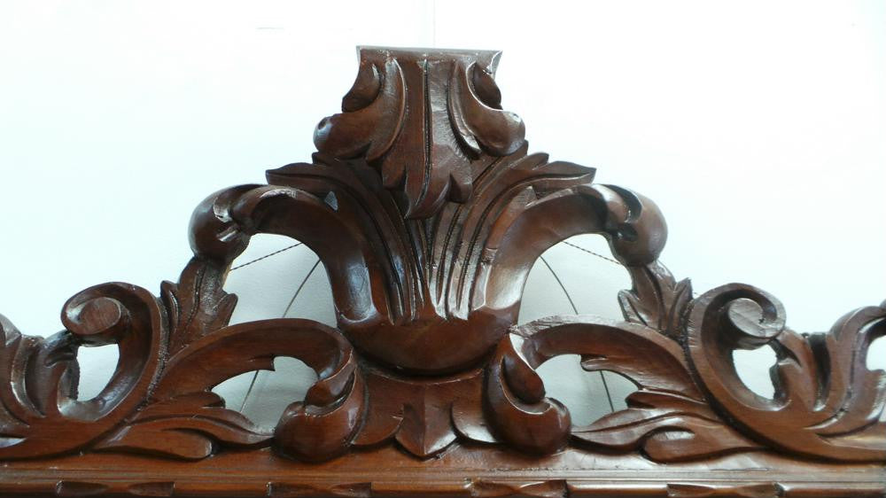 Walnut Mirror | Antique & Vintage | Moonee Ponds Antiques | Australia Wide Delivery