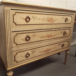 Stunning French Hand Painted Commode | Antique & Vintage | Moonee Ponds Antiques | Australia Wide Delivery