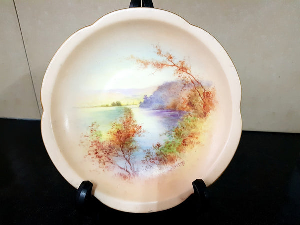 Beautiful Hand-Painted & Signed China Bowl